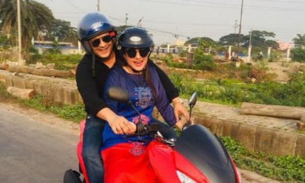 ছিটকে পড়ল পূর্ণিমার মোটরসাইকেল, ফেরদৌসও আহত