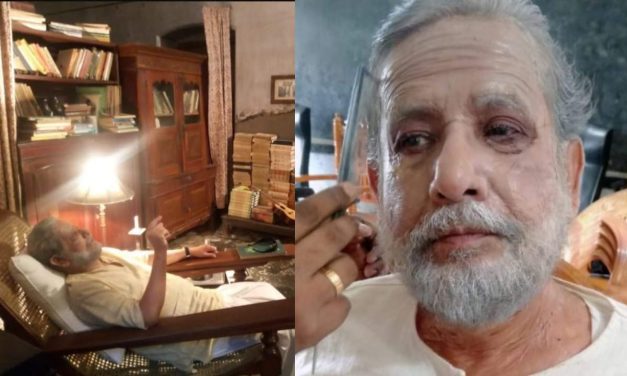 প্রস্থেটিক মেকআপ দিয়ে ৯৪ বছরের বৃদ্ধ আসাদুজ্জামান নূর